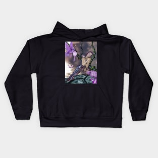 Wonderful fairy with fantasy bird Kids Hoodie